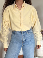 Camisa Ralph Lauren "Yarmouth" em Algodão – Amarela (Tam. 16 / L)