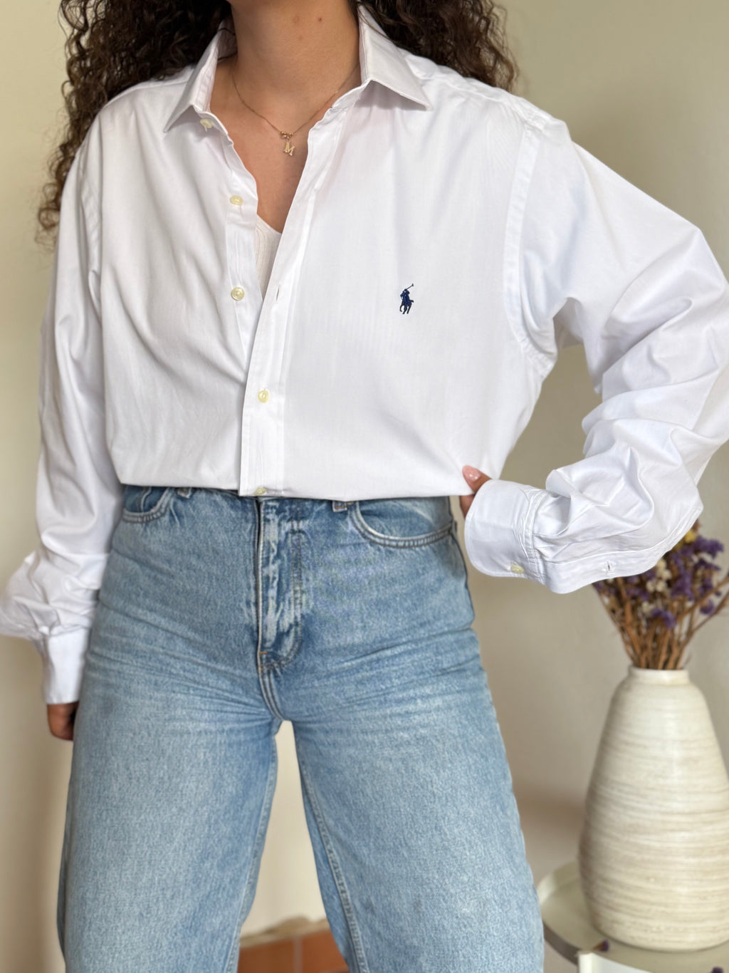 Camisa Polo Ralph Lauren Modelo "Regent" em Algodão – Branca