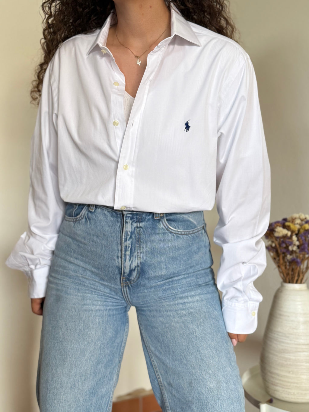 Camisa Polo Ralph Lauren Modelo "Regent" em Algodão – Branca