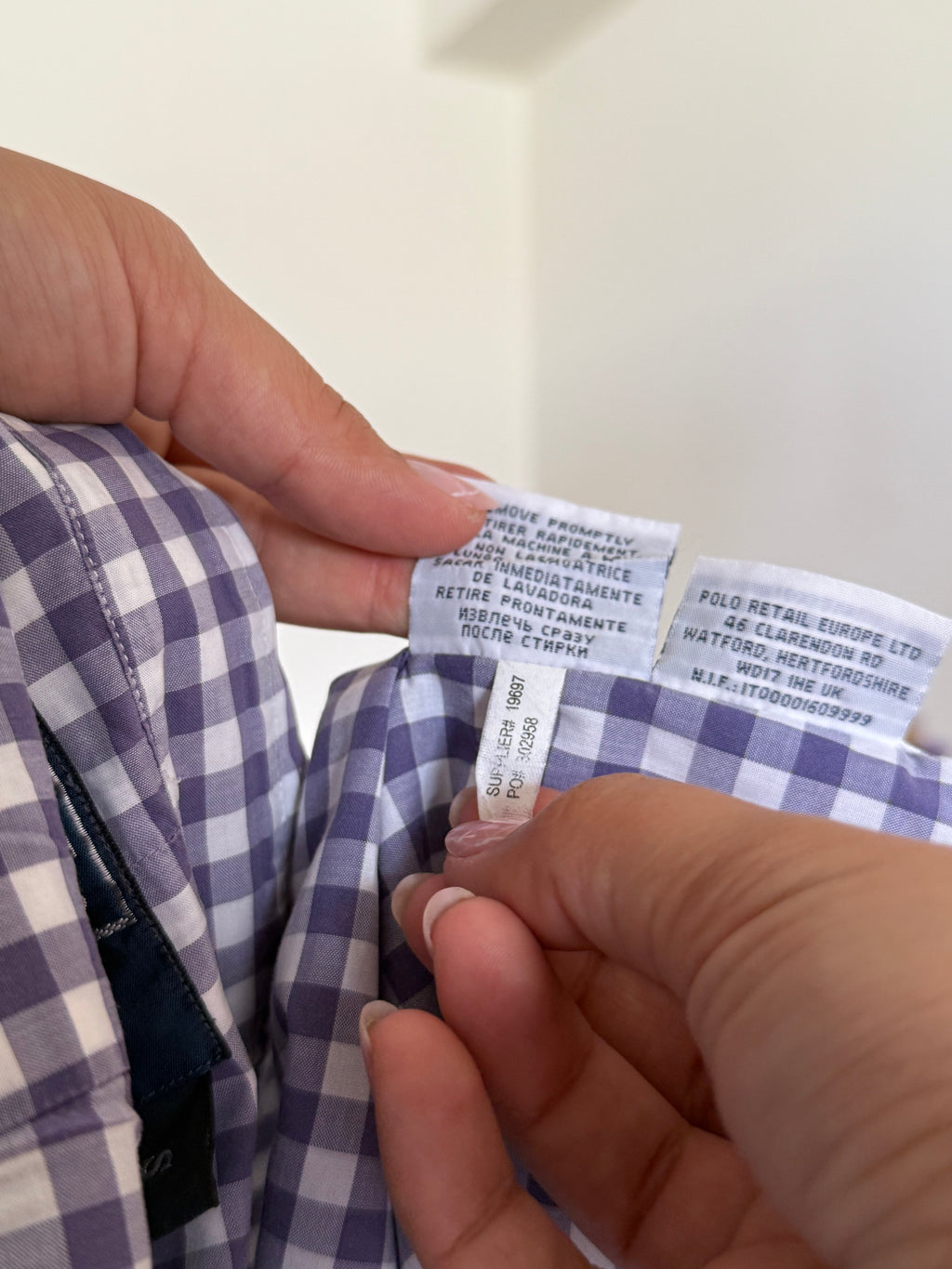 Camisa Polo Ralph Lauren Custom Fit em Algodão – Roxo c/ Logo Vermelho