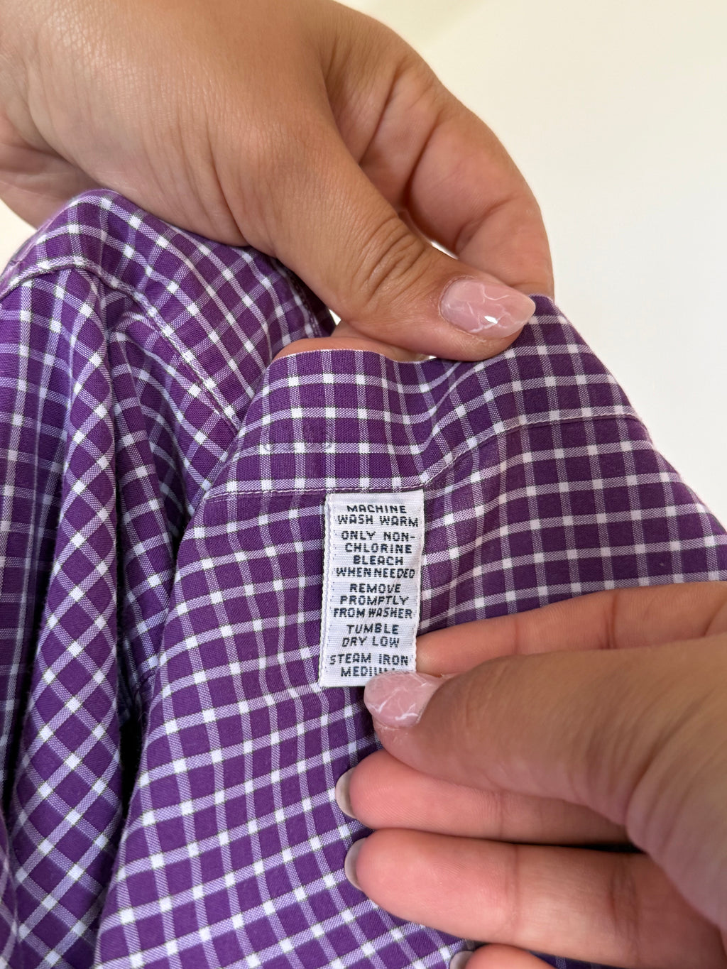 Camisa Ralph Lauren "Yarmouth" em Algodão – Roxo / Lavanda (Tam. 17 / XL)