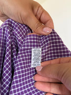Camisa Ralph Lauren "Yarmouth" em Algodão – Roxo / Lavanda (Tam. 17 / XL)