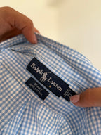 Camisa Ralph Lauren Modelo "Blake" – Xadrez Azul e Branco (XL)
